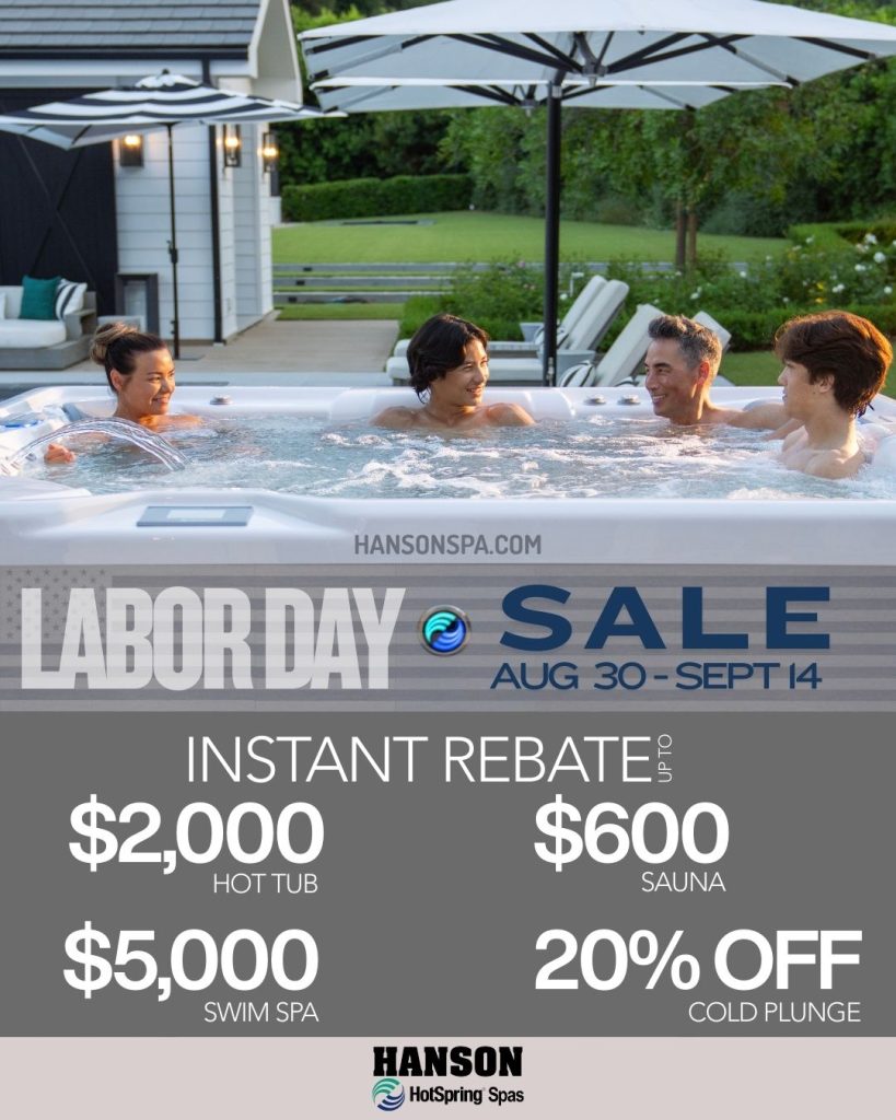 labor day hot tub sale